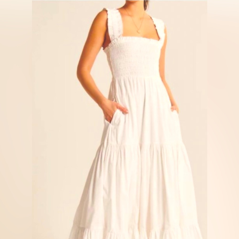 Abercrombie Smocked Bodice Easy Maxi Dress